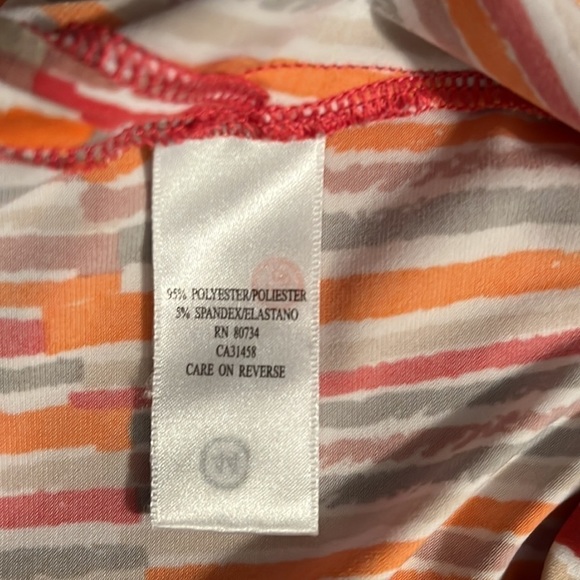 BCBGMAXAZRIA 3/4 Sleeve Striped Tunic Size Small - Picture 10 of 11